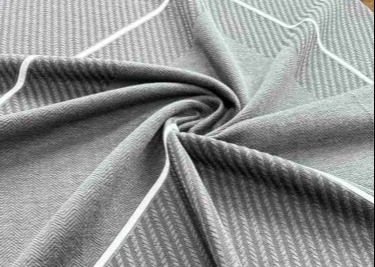 Tessuto per letto all'ingrosso Tessuto nero Materasso Ticking Tessuto per materassi in maglia 100 poliestere
