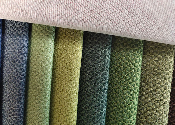 Ciniglia Sofa Linen Weave Upholstery Fabric 370gsm fusibile