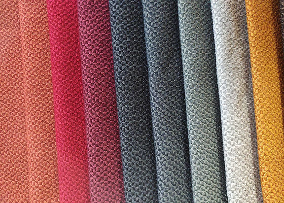 Ciniglia Sofa Linen Weave Upholstery Fabric 370gsm fusibile