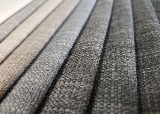 Miscela impermeabile di Gray Linen Upholstery Fabric Polyester