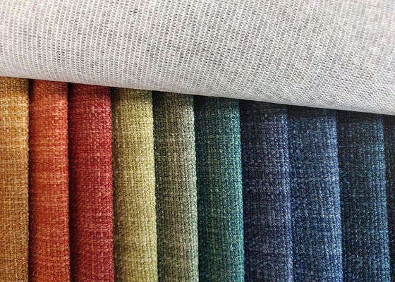 Tessuto di tela 100% di sguardo del poliestere per i lotti di riserva del tessuto da arredamento del sofà