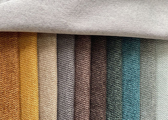 Lo stile moderno tricottato ha spazzolato il tessuto di tela della stampa della tappezzeria per il poliestere 100% del sofà
