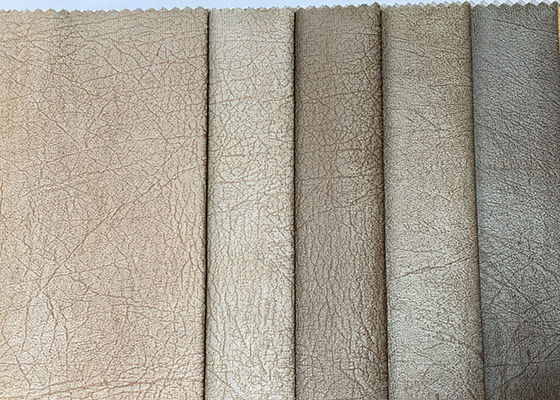 La pianura ha sudato il tessuto da arredamento di cuoio della pelle scamosciata del Faux di Sofa Fabric 150gsm