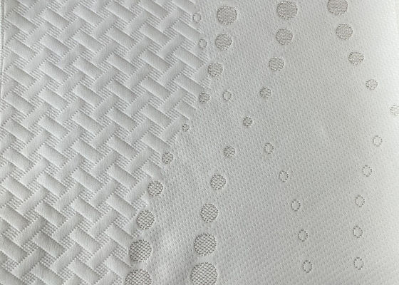 Il doppio impermeabile del poliestere del cotone dello SGS del tessuto bianco del jacquard tricotta il tessuto