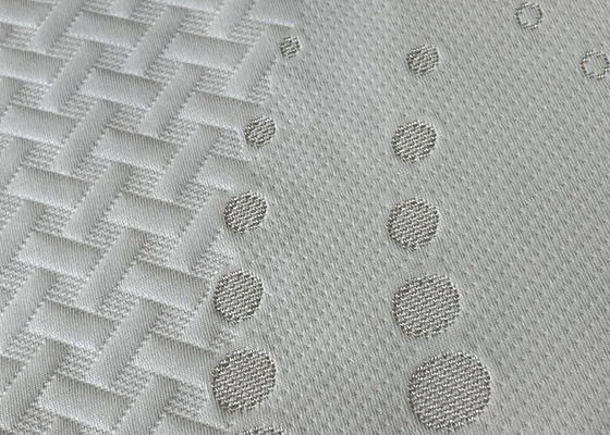 Il doppio impermeabile del poliestere del cotone dello SGS del tessuto bianco del jacquard tricotta il tessuto