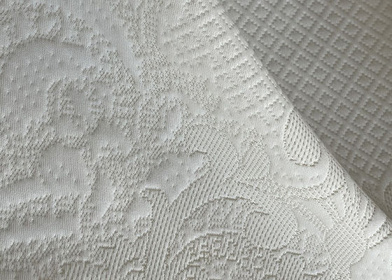 tessuto bianco del jacquard del cotone del poliestere del tessuto del jacquard del bianco sporco 300gsm