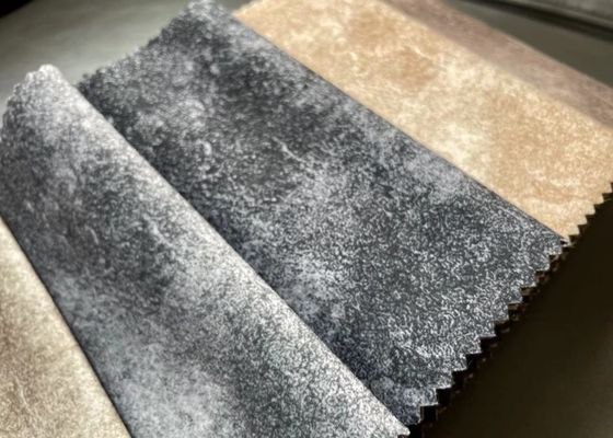 tessuto da arredamento di Sofa Fabric Waterproof Grey Suede della pelle scamosciata di 145cm
