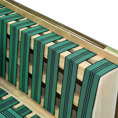 Cinghie di gomma elastiche della tessitura della sedia della tessitura 2.5mm della tappezzeria verde