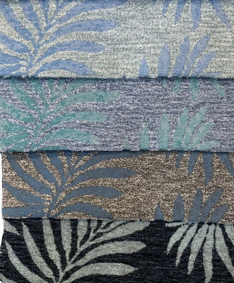 tessuto da arredamento blu del jacquard di 410gsm Coral Pattern Upholstery Fabric Woven