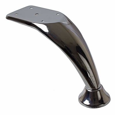 Metallo curvo Sofa Legs Replacement dei piedi 120mm Chrome della gamba della mobilia