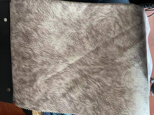 Pelle scamosciata stampata normale Sofa Fabric For Furniture del modello