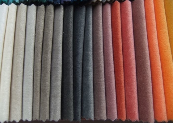 Ciniglia di lusso su ordinazione Sofa Fabric Shrink Resistant del poliestere 100