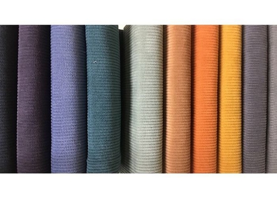 Ciniglia di lusso su ordinazione Sofa Fabric Shrink Resistant del poliestere 100